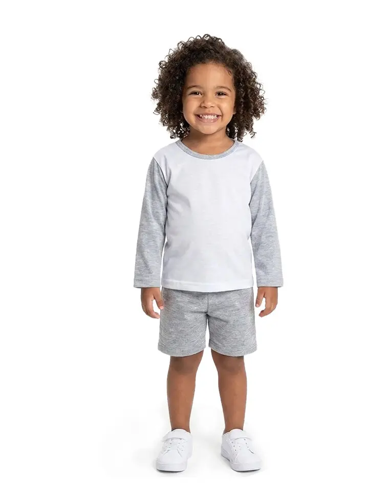 art.9212 remera combinada lisa manga larga