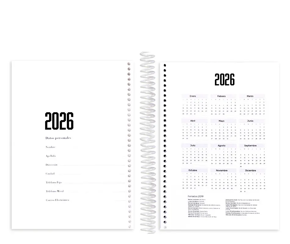 AGENDA PARA SUBLIMAR / SUBLIMACION
