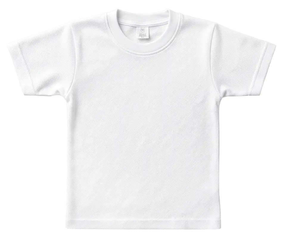 REMERA PIQUE  NIÑO  BLANCA LISA